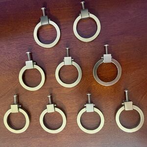 Gold Circular Drawer Pulls